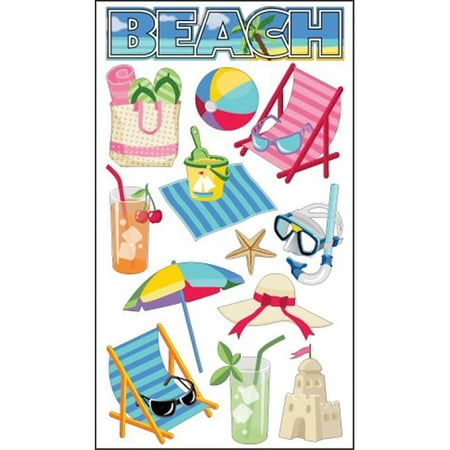 Sticko Beach Time Stickers, 1 Each (All Time Best Strikers)