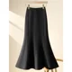 thumbnail image 5 of Elegante vestido de cintura alta y longitud media para mujer, otoño/invierno 2024, nuevo estilo, falda de cola de pez adelgazante, de moda, 5 of 5