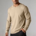 thumbnail image 2 of NMRSBDP Men's Basic Crew Neck T-Shirt Lightweight Long Sleeve Everyday Shirts for Men Soft Cotton Base Layer Tops Casual Solid Color Undershirts, 2 of 8