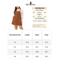 thumbnail image 2 of Vestido de mujer de talgrande con tirantes y cintualde ante marrón 4XL, 2 of 6