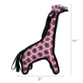 thumbnail image 3 of Tuffy Jr Zoo Giraffe Pink Durable Plush Squeaky Dog Toy, 2 Pack, 3 of 7