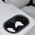 thumbnail image 5 of Posavasos De Coche Para Bebidas Absorbentes, Paquete De 2 Portavasos De 2,56 Pulgadas, Piedra De Cerámica Y Base De Corcho Antiarañazos, Accesorios Para Automóviles Para Mujeres Y Hombres (Flores Rosa, 5 of 5