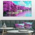 thumbnail image 1 of Beautiful Row of Cherry Blossoms - Landscape Canvas Art Print, 1 of 3