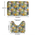 thumbnail image 3 of Yiaed Hawaiian Style Print Bathroom Mat Set 2 Pieces Mat Anti-Skid Pad Ultra Soft and Absorbent Bathroom Bath Mat Contour Bath Rugs for Toilet Base, 3 of 6
