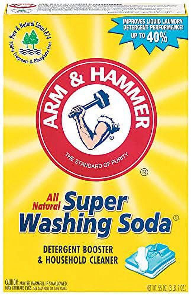 Laundry Soap Kit - Fels Naptha 4 bars, 20 Mule Team Borax Natural Laundry Booster, & Arm & Hammer Super Washing Soda