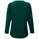 thumbnail image 4 of MHFRRA Camiseta de Manga Larga con Cuello En V para Mujer, Blusa Informal de Vacaciones con Botones, Blusa Básica de Color Puro para Primavera y Otoño Verde Oscuro, 4 of 5