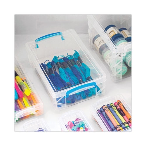 Super Stacker Large Pencil Box, Plastic, 9 x 5.5 x 2.62, Clear Super Stacker Large Pencil Box, Plastic, 9 x 5.5 x 2.62, Clear