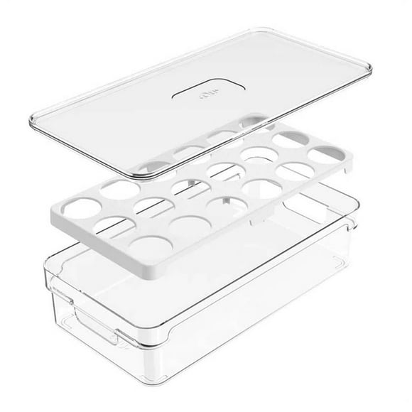 Organizador de Huevos Mainstays Clear Fresh Transparente
