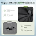 thumbnail image 5 of Stadium Seat for Bleachers Portable Outdoor Floor Folding Stadium Chair with Armrest, Back Support, Cup Holder, Mesh Bag and Hide Hooks, 5 of 10