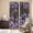 Brown, variant on Purple Flowers Kitchen Curtains Window Panels, Butterfly Spring Floral Checkered Farmhouse Insulated Window Treatment Curtain, Grommet Curtains for Bedroom/Living Room/Bathroom, 2 Piece 42"Wx63"L