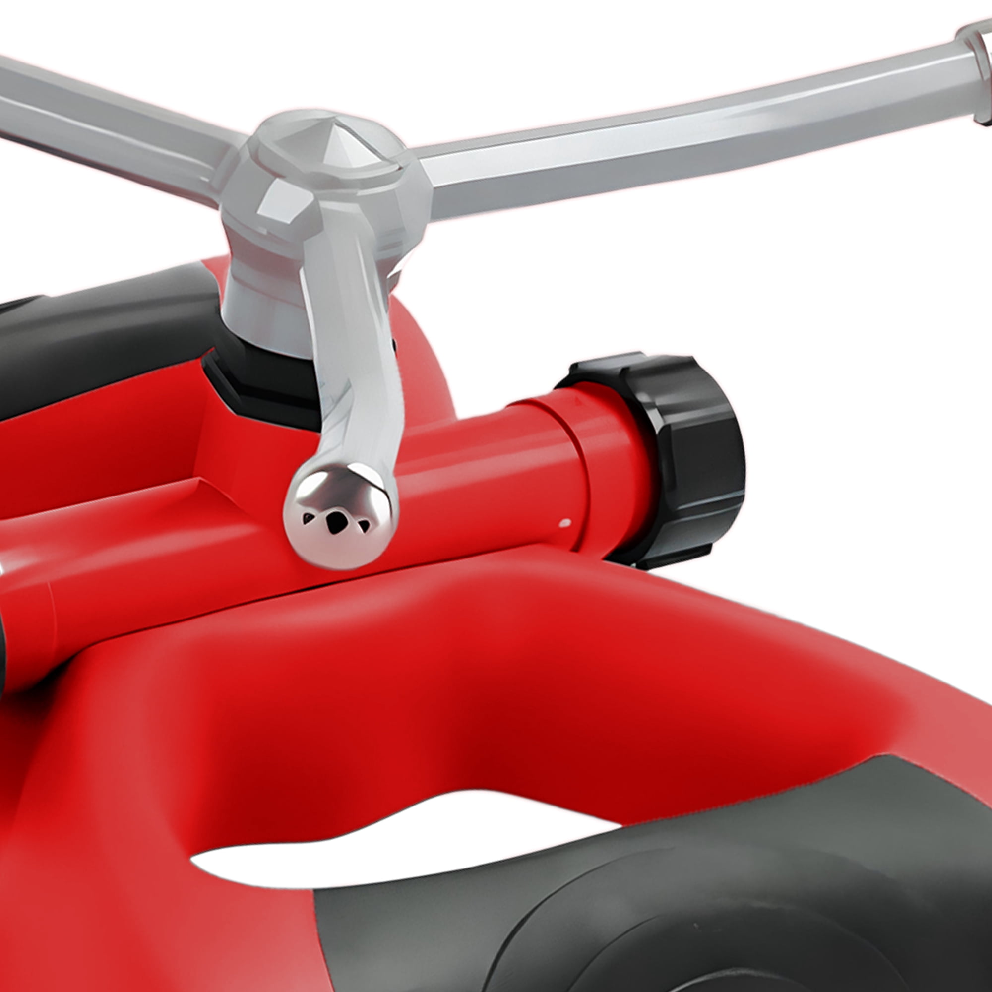 Sprout Deluxe Metal Oscillating Lawn Sprinkler, 3,600 SqFt Coverage, Red