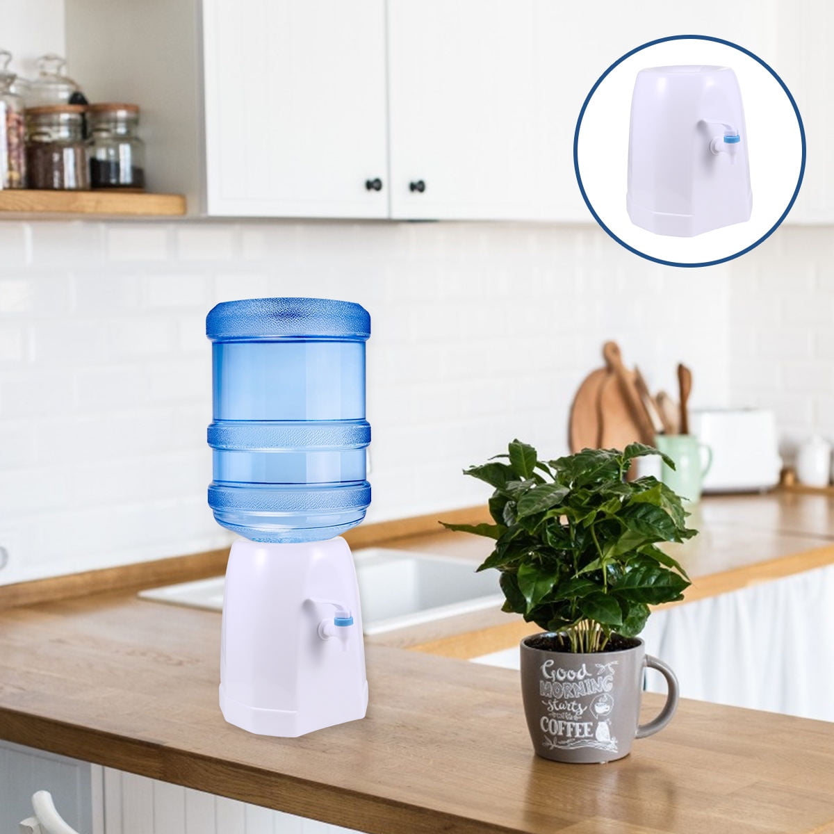 TAILTOSS Plastic Countertop Water Dispenser Stand for Bottled Water, Easy Access to Clean Drinking Water for Home and Office Use