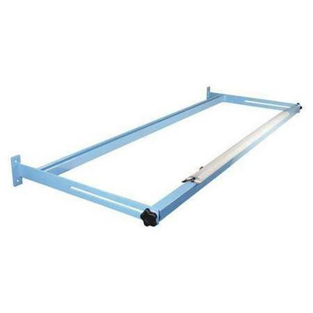 OLF72-LED44-H11 Overhead Light Frame & One 44 in. Long LED Light Fixture for a 72 in. Long Station, Light Beige Frame