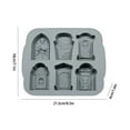 thumbnail image 3 of XKHAZA Tombstone Cakelet Pan, Large Cake Pan Baking Cake for Halloween and Birthday Party, 3 of 5