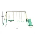 Sportspower Super Saucer Metal Swing Set with Padded Saucer Swing