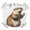 Khaki BrulyWood, variant on Happy Groundhog Day Round Tablecloth for 36-44 Inch Tables,Fitted Table Cover with Elastic Edge,February Spring Party Cute Animals Waterproof Outdoor Table Cloth Protector for Patio Garden Dinner