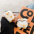 thumbnail image 6 of Compatible for AirPods Case Pro White Bag Duck ，Kids Teens Girls Boys Women Protective Silicone Skin for AirPod Case Cute Duck , Funny Kawaii Fashion Cartoon 3D Cover for AirPods Pro with Keychain, 6 of 7