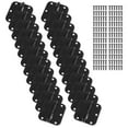 thumbnail image 2 of Cauldham (24 Pack) Heavy-Duty 3-1/2" Interior Door Hinges with 5/8" Radius Corners - Black, 2 of 7