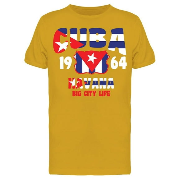 Cuba Flag 1964 T-Shirt Men -Image by Shutterstock, Male Small