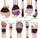 thumbnail image 3 of Nuevo juego de 10 brochas de maquillaje, base, rubor, polvos, sombras de ojos, Kabuki, juego completo de brochas de maquillaje suaves y esponjosas para mujer, 3 of 6