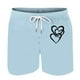 thumbnail image 3 of Mens Casual Pantalones Cortos en Forma de Corazón Impreso Cordón Bolsillo Playa, Poliéster Spandex para Primavera Verano Al Aire Libre Y Diario, 3 of 8