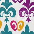 thumbnail image 4 of Coolnut Mardi Gras Lily Bath Curtain Rugs Sets 2 Pcs, Bathroom Theme Set with Shower Curtain and Non-Slip Carpet -12 Hooks-60X72in509 Home Decor, 4 of 7