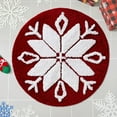 thumbnail image 5 of kladzum Snowflake Christmas Rug 23.6" Round Decorative Floor Mats Nonslip Rocking Chair Rugs Living Room Bedroom Bedside Small Carpet for Holiday Party Decor, 5 of 7