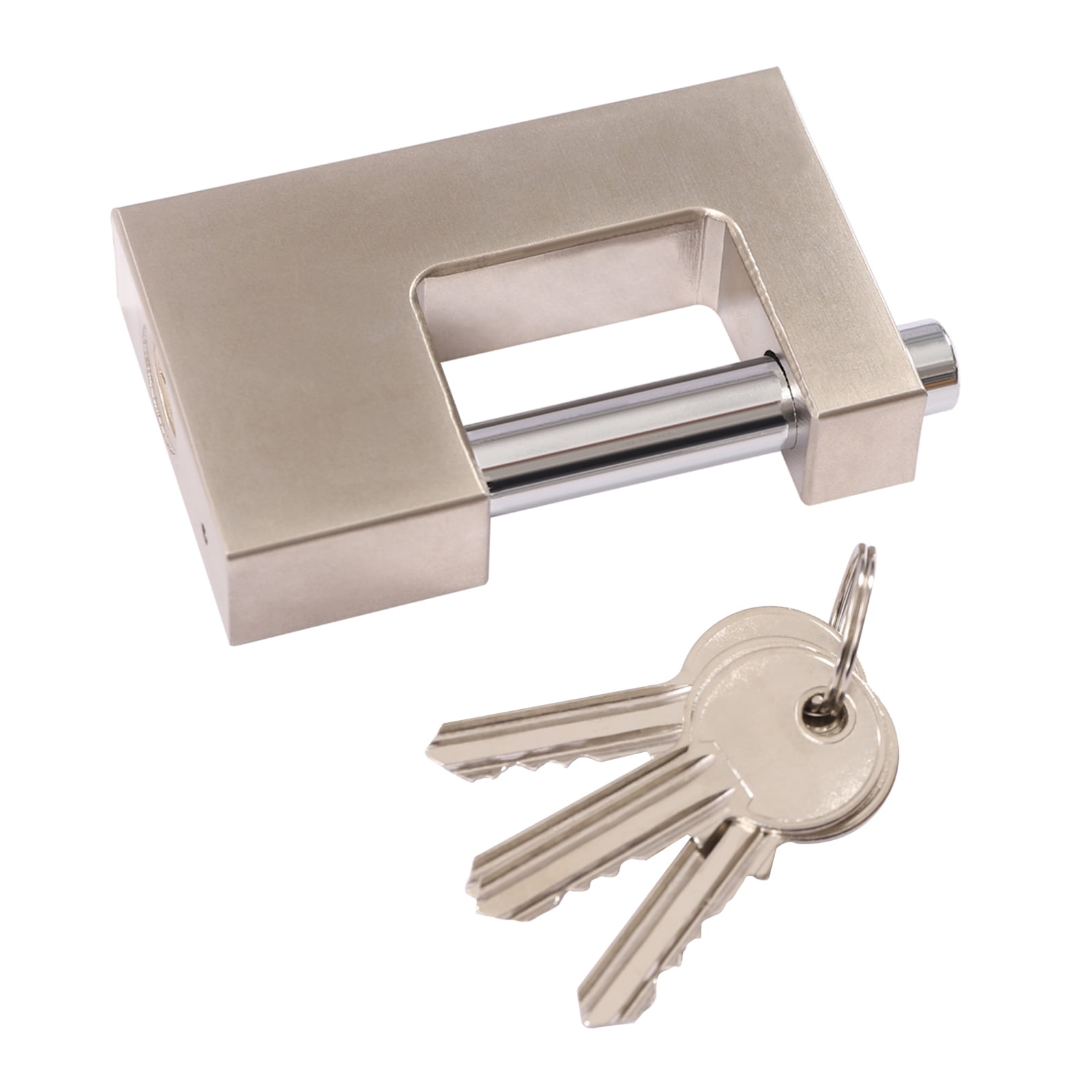 ChicHomey 3/8" x 6ft Security Chain and Lock Kit, Security Heavy Duty  Square Link, Anti-Theft for Bikes/Property