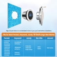 thumbnail image 4 of Luz para piscina SURAIELEC LED RGB 12V CA de 25 cm con control remoto, 4 of 8