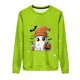 thumbnail image 3 of Ailaofu Women's Halloween Printed Round Neck Casual Sports Long Sleeve Sweatshirt Top Sweatshirt Loose Soft Long Sleeve Pullover Tops, 3 of 6