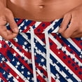 thumbnail image 6 of Fewfanhot Men's American Flag Print Casual Shorts, Patriotic Stripe Quick-Dry Summer Board Shorts with Pockets, S-3XL, 6 of 6