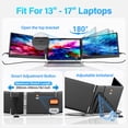 thumbnail image 3 of Extensor de pantalla para laptop Sharanix con triple monitor FHD de 14,2", 3 of 7
