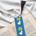 thumbnail image 6 of Kdxio Goose Holding an Umbrella Print Metal Tassel Bookmarks,Perfect Gift for Art Lovers and Bookworms Metal Bookmarks for Women, 6 of 8