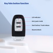 EASYGUARD EC002-p2 Smart Key RFID PKE Car Alarm System Auto Start & Engine Start Stop Button & NFC Entry Rolling Code