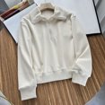 thumbnail image 2 of WEAIXIMIUNG Sweatshirts à Col Rond pour Femmes Graphique Automne Demi-Zip Hoodie Manches Longues Col Large, 2 of 5
