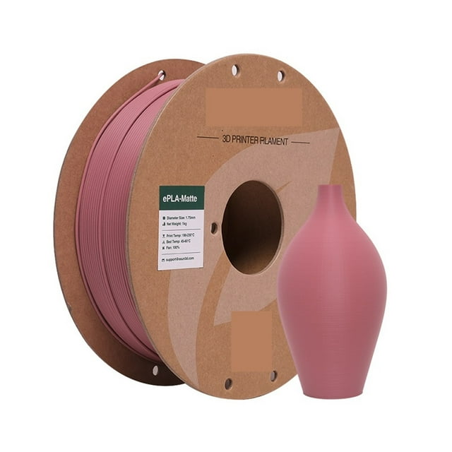 3D Printer Filament Matte PLA 1.75mm Dimensional +/- 0.03mm 1KG (2.2 LBS) Spool, 3D Printing Material For 3D Printers ,Easy to Use
