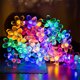 thumbnail image 5 of Dinheiro - Guirnalda de luces solares con forma de flores, varios LED para vallas de jardín, patio, césped, decoración de fiestas, 5 of 5