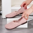 thumbnail image 6 of XIMIN Women’s Ballet Wide Width Flat Shoes Dress Shoes Knit Round Toe Slip On Ballerina Walking Flats Shoes Low Wedge Casual Fashion Comfortable Footwear (6.5, Pink), 6 of 6