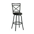 thumbnail image 6 of CLEARANCE! Vintage Industrial Counter Height Bar Stools Set of 2, Swivel Barstools with Metal Back for Kitchen Island, 26 Inch Height Round Seat, 6 of 9