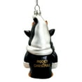 thumbnail image 5 of Whimsical Gnome Cow Handblown Glass Christmas Ornament, Cute Holiday Decor, 5 of 7