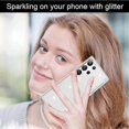 thumbnail image 4 of for Samsung Galaxy S24 Ultra 5G, Glitter Clear Tough Phone Case for Women, 4 of 5