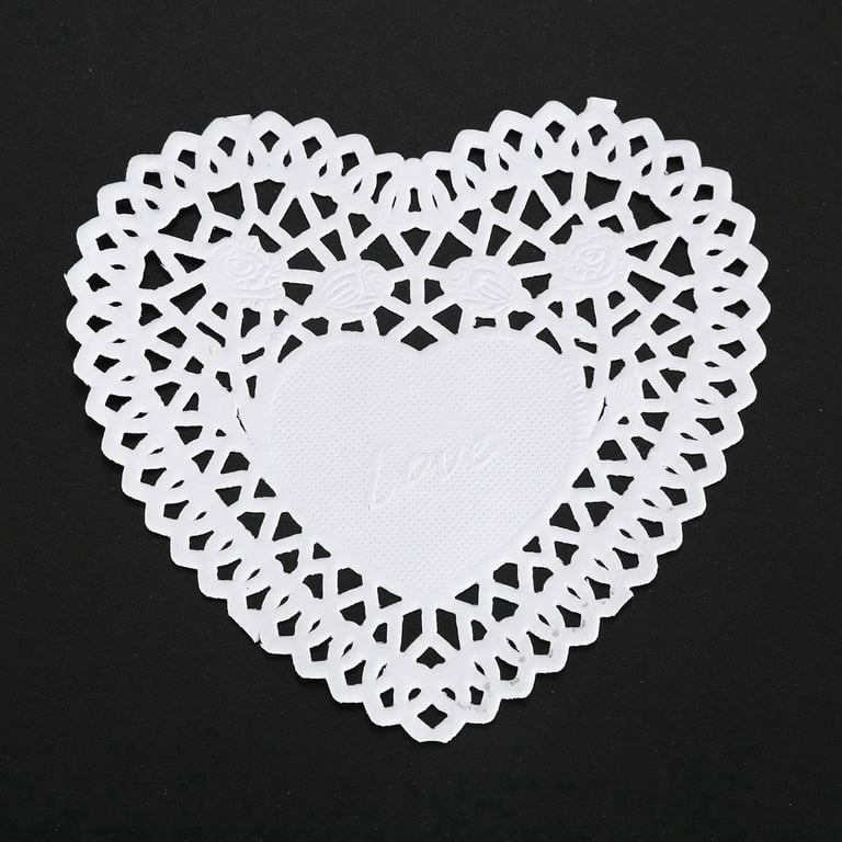 100 Doily 4 in Napkin Bands , Stylishly, Romantic Paper Doilies 