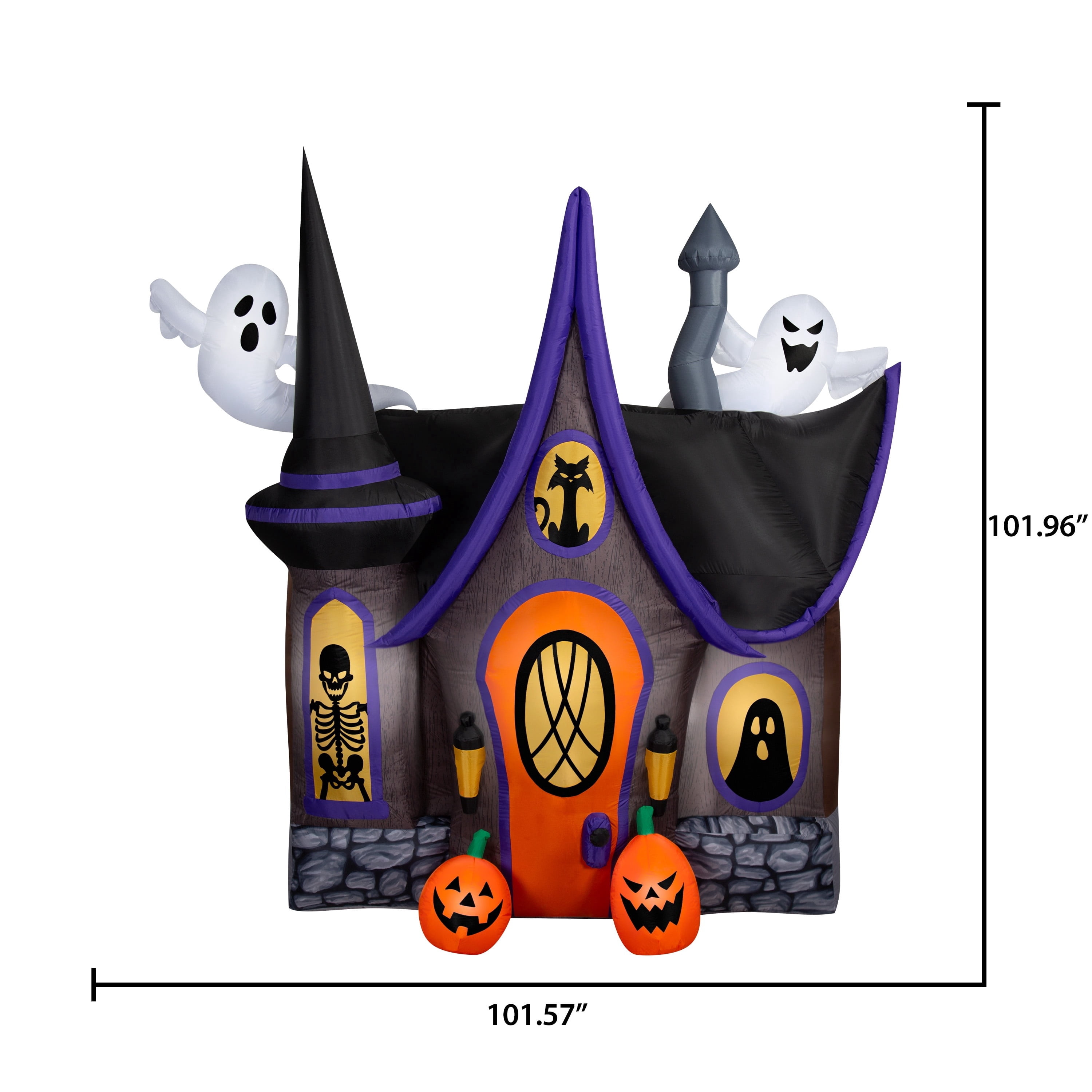 Haunted House Airblown Yard Inflatable, Multicolor, 8.5', Halloween by Way To Celebrate