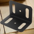 thumbnail image 1 of Milisten 4Ud Soportes De Para Estantes En Forma De L Material Metálico Negro Duradero, 1 of 8
