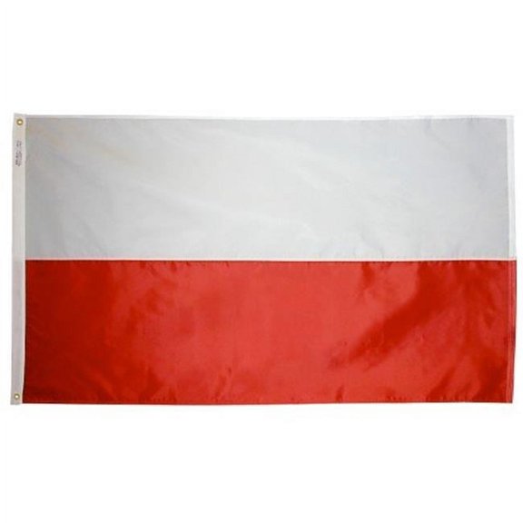 4 ft. X 6 ft. Nyl-Glo Poland Flag