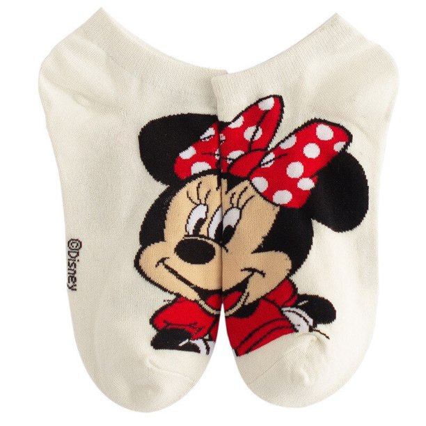Disney 1pair women Boat socks Mickey cute cartoon Japanese Korean sweet cotton socks spring and summer wild short tube socks36-43 Gao Jinjia LED