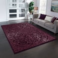 thumbnail image 2 of Maples Rugs Pelham Medallion Textured Purple Red Indoor Living Room Area Rug, 7' x 10', 2 of 7