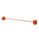 thumbnail image 1 of Toallero alargado moderno de color naranja para baño, barra individual montada en la pared, 1 of 8