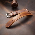 thumbnail image 5 of Wristwatch Bands Italian Leather Strap Vintage Oil Wax Leather Color-Changing Ultra-Thin Watch Strap 18/19/20/21/22Mm, 5 of 11