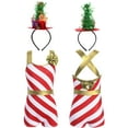 thumbnail image 5 of YEAHDOR Kids Girls Christmas Candy Cane Costume Striped Criss-Cross Back Ballet Leotard Gold-A 6, 5 of 6